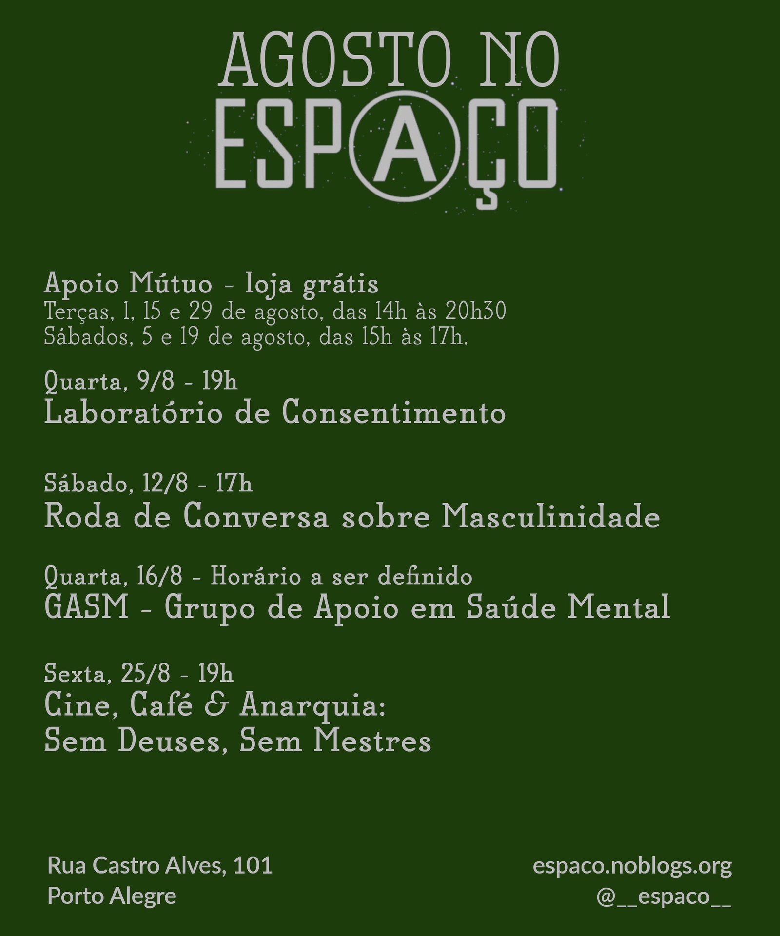 Agenda de Agosto