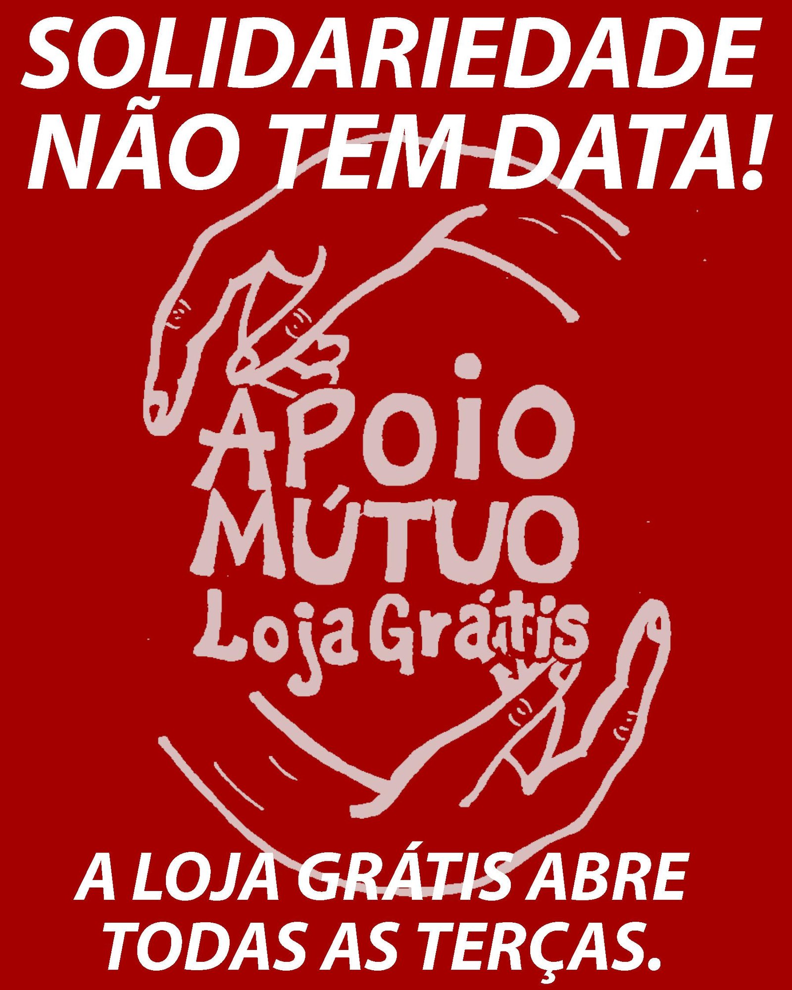A Apoio Mútuo, a loja grátis, abre todas as terças.