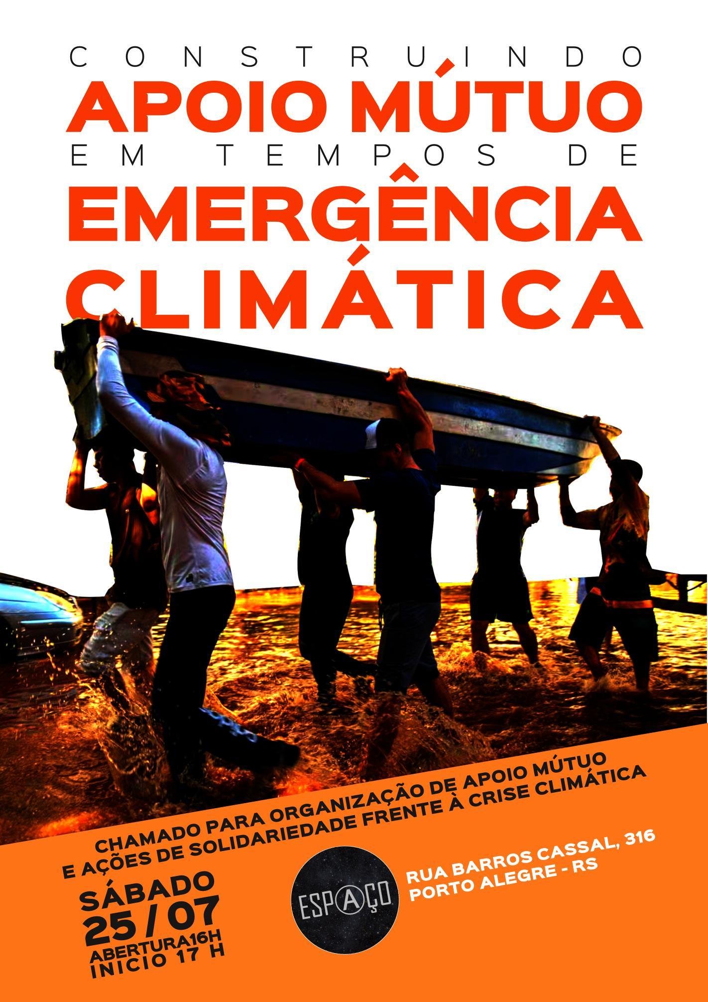 25/07 – Construindo Apoio Mútuo em Tempos de Emergência Climática